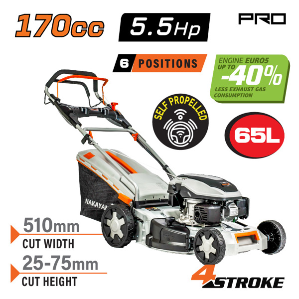 Nakayama pro Pm5310 Nakayama pro Pm5310 Χλοοκοπτική Βενζίνης 5,5hp,170cc 032403