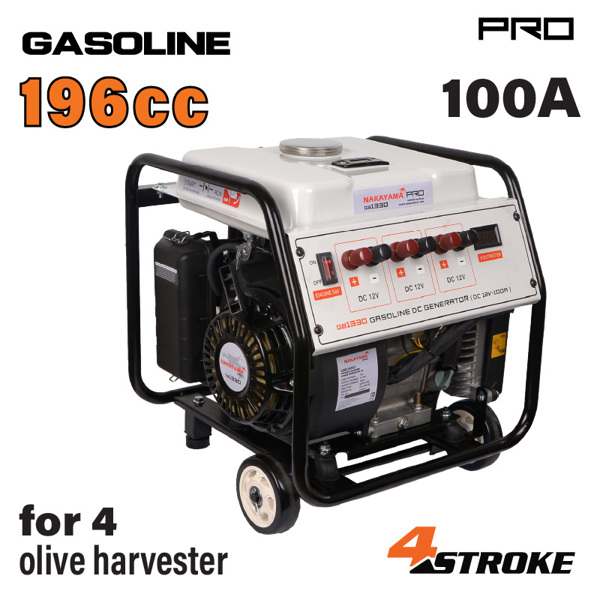 Nakayama pro Gb1330 Nakayama pro Gb1330 Γεννήτρια Βενζίνης Inverter dc 3x12v 100a με Ρόδες 064039