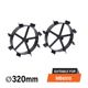 Nakayama pro Mb6511 Nakayama pro Mb6511 Ρόδες Μεταλλικές σετ 2τεμ για Mb6510 070764