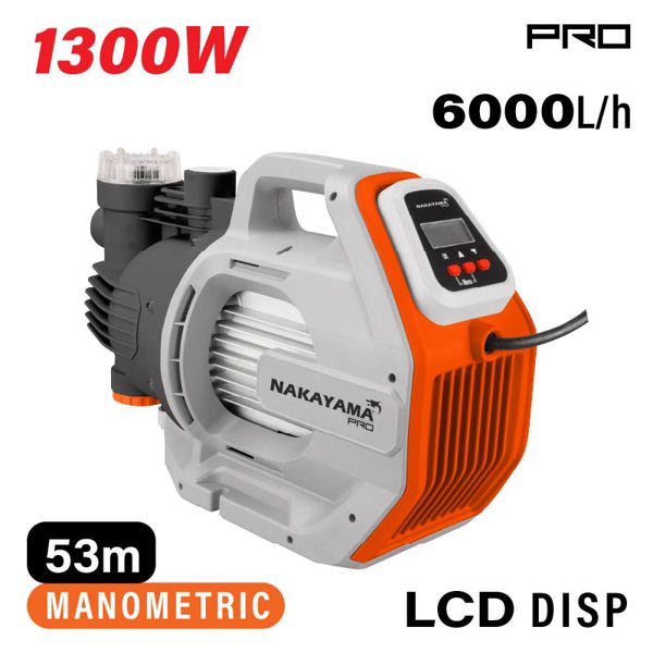 Np2150 Nakayama pro Np2150 Πιεστικό Συγκρότημα με Ενσωματωμένο Ψηφιακό Ελεγκτή 1300w,6000l/h,lcd Οθόνη 081203