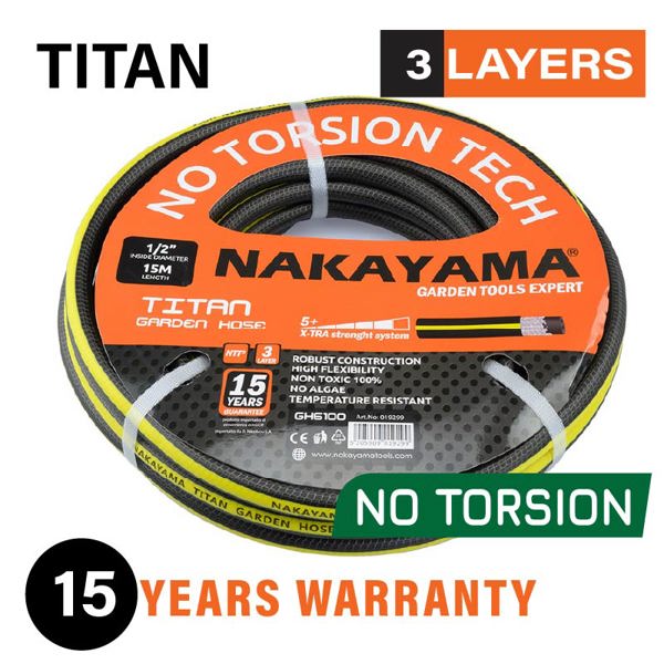 NAKAYAMA GH6500 Λάστιχο Titan 3 Επιστρώσεις 24m 5/8"