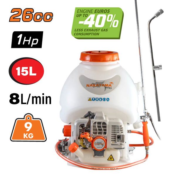 Nakayama pro Ns2640 Nakayama pro Ns2640 Ψεκαστήρας Πλάτης Δίχρονος 26cc, 15lt 038153