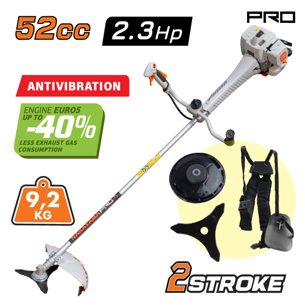 Nakayama pro Pb5600 Nakayama pro Pb5600 Θαμνοκοπτικό Βενζίνης 2,3hp, 52cc με Αντιδόνηση 033790