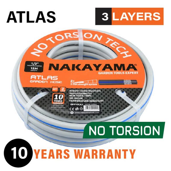 Nakayama Gh4400 Nakayama Gh4400 Λάστιχο Atlas 3 Επιστρώσεις 15m 5/8'' 024033