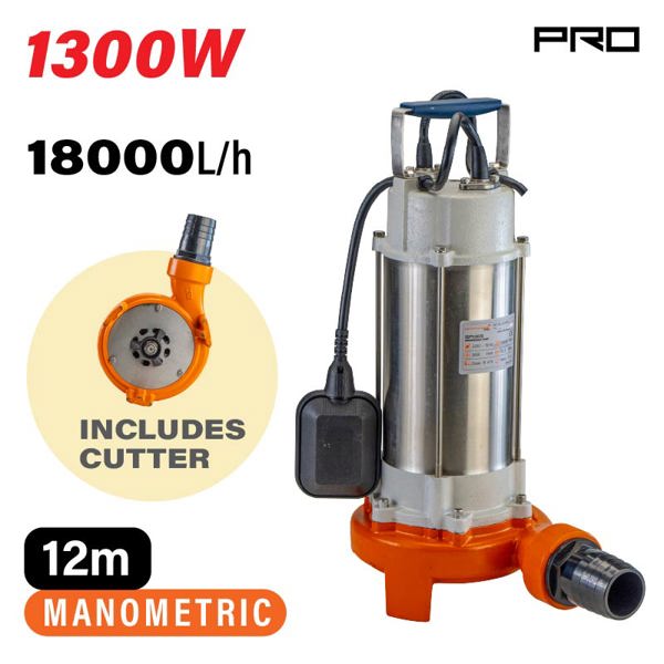 Nakayama pro Sp1315 Nakayama pro Sp1315 Αντλία Λημάτων με Κοπτήρα 1300w 051848
