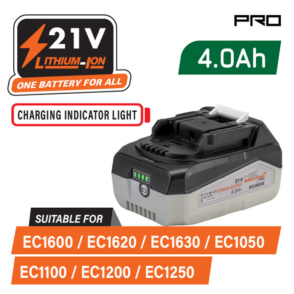 Nakayama pro Ec1602 Nakayama pro Ec1602 Μπαταρία 21v, 4.0ah για Ec1600, Ec1620 061700