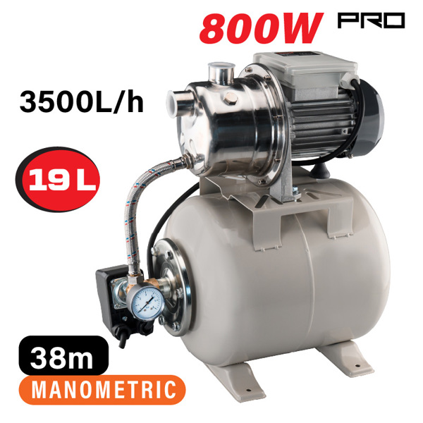 Nakayama pro Np2105 Nakayama pro Np2105 Πιεστικό με Δοχείο Αντλία Inox 800w 034674