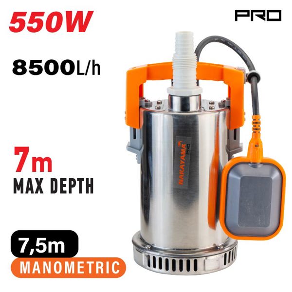 Nakayama pro Np1050 Nakayama pro Np1050 Αντλία Όμβριων Inox 550w 019909