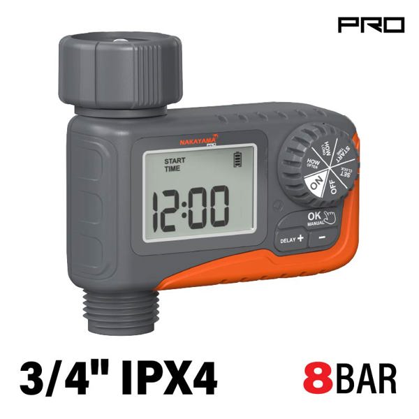 Nakayama pro Gh9138 Nakayama pro Gh9138 Προγραμματιστής Ποτίσματος Μπαταρίας με Οθόνη lcd 073819