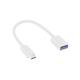 Αντάπτορας USB Host OTG (Female) σε USB C (Male) Λευκό (Ασυσκεύαστο)