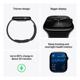 Apple Watch Series 10 GPS 46mm Aluminum Ασημί με Sport Loop Band Γαλάζιο