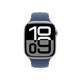 Apple Watch Series 10 GPS 46mm Aluminum Ασημί με Sport Loop Band Γαλάζιο