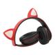 Ασύρματα Ακουστικά Κεφαλής CAT EAR CXT-B39 με LED & SD Card Cat Ears Κόκκινο