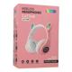 Ασύρματα Ακουστικά Κεφαλής CAT EAR CXT-B39 με LED & SD Card Cat Ears Κόκκινο