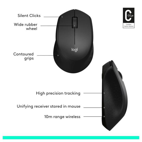 Ασύρματο Ποντίκι Logitech M331 Silent Plus Μαύρο