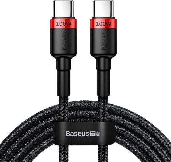 Baseus cable Cafule PD USB-C - USB-C 2,0 m 5A red-black 100W