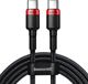 Baseus cable Cafule PD USB-C - USB-C 2,0 m 5A red-black 100W