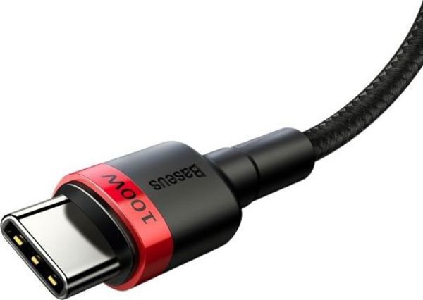 Baseus cable Cafule PD USB-C - USB-C 2,0 m 5A red-black 100W