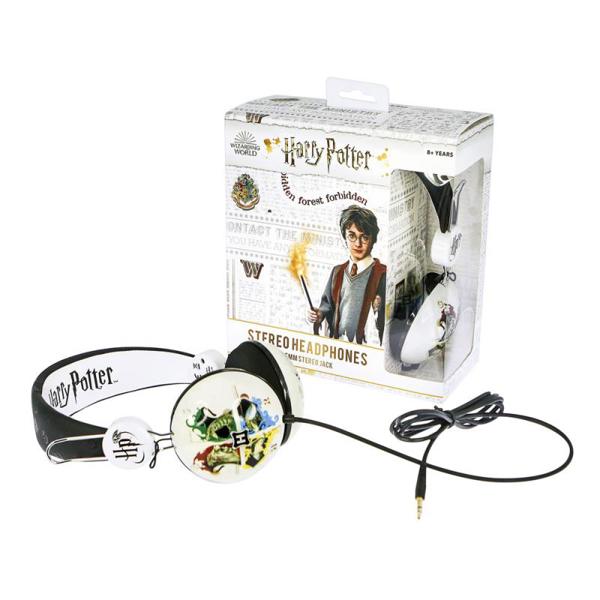 Ενσύρματα Ακουστικά Κεφαλής OTL Harry Potter Hogwart Crest Tween Dome Μαύρο-Λευκό