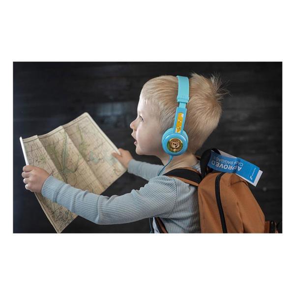 Ενσύρματα Ακουστικά Κεφαλής Buddyphones Travel για Παιδιά Μπλε