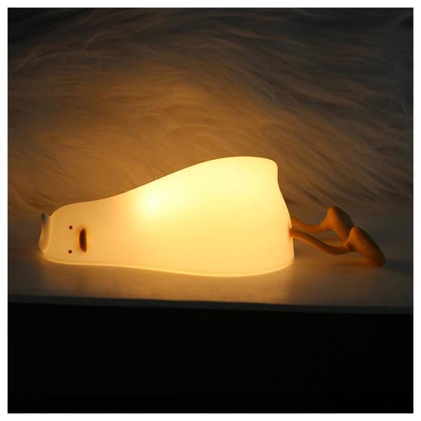 Επαναφορτιζόμενο Φωτιστικό LED Forever Light FNL-01 LAZY DUCK Silicon Λευκό