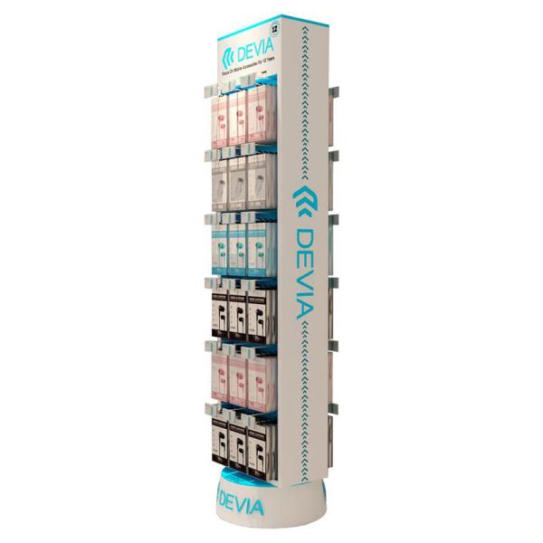 Επιδαπέδιο Stand Περιστρεφόμενο Devia 40x178cm 36 Θέσεων – Δώρο με παραγγελίες Devia άνω των 500€