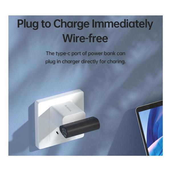 Φορτιστής Ανάγκης Devia EP141 Mini Pocket USB C PD 20W 4800mAh Extreme Speed Μαύρο