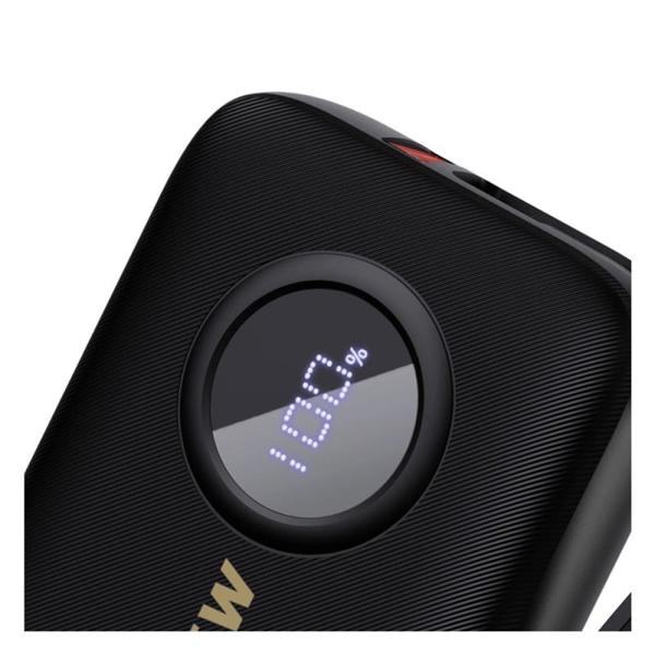 Φορτιστής Ανάγκης Dudao K14 PD 22.5W 10000mAh με Καλώδια USB C & Lightning Μαύρο