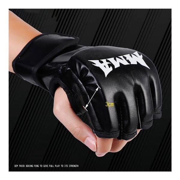 Γάντια Πυγμαχίας Κοφτά MMA One Size Μαύρο 1110510010022 1110510010022