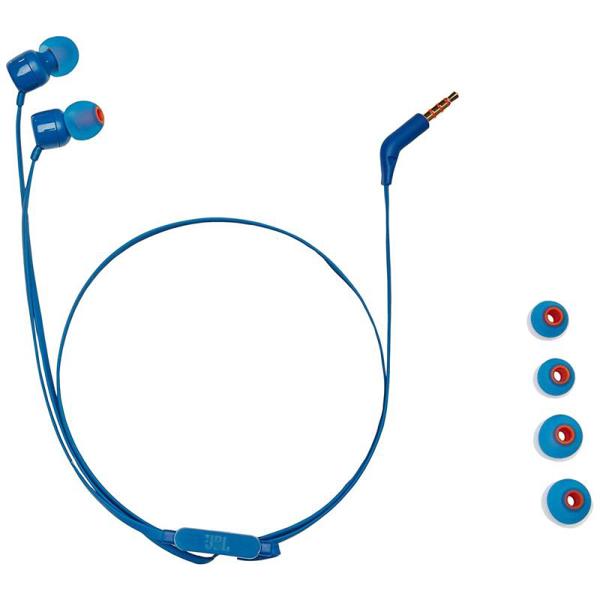 Hands Free Stereo JBL Tune T110 3.5mm Μπλε