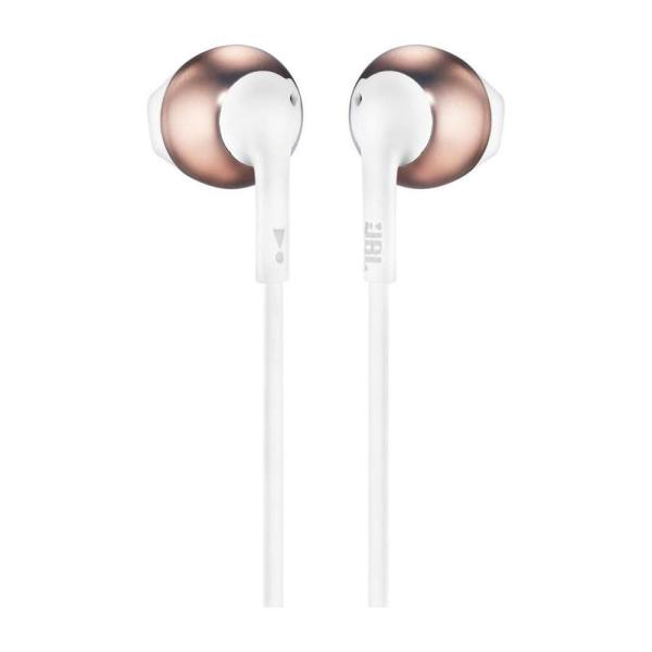 Hands Free Stereo JBL Tune T205 3.5mm Ροζ-Χρυσό