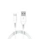 Καλώδιο Σύνδεσης USB 2.0 inos USB A σε USB C 1m Λευκό