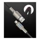 Καλώδιο Σύνδεσης USB 2.0 Devia EC313 Braided USB A σε USB C με Φωτάκι 1.5m Mars  Μαύρο-Ασημί