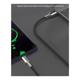 Καλώδιο Σύνδεσης USB 2.0 Devia EC313 Braided USB A σε USB C με Φωτάκι 1.5m Mars  Μαύρο-Ασημί