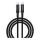 Καλώδιο Σύνδεσης USB 2.0 Devia EC309 Braided USB C σε USB C PD 100W 1.5m Extreme Μαύρο