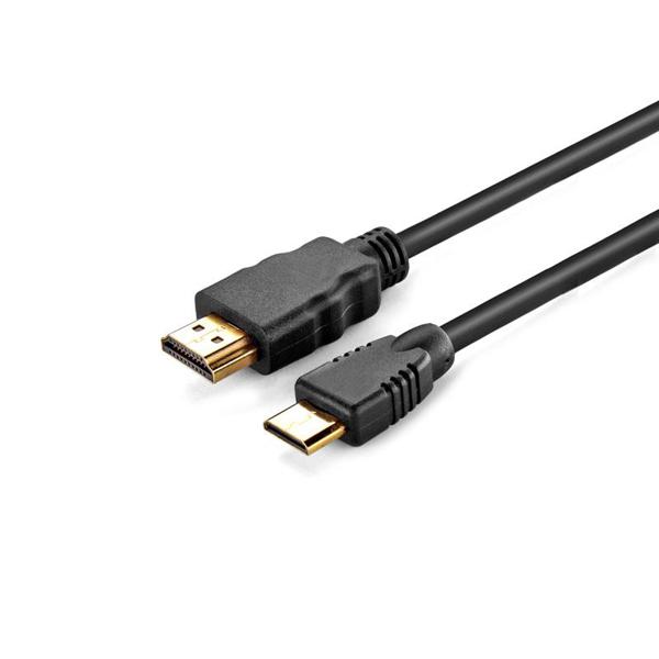 Καλώδιο HDMI σε Mini HDMI Full HD 1080 2,0m ver 1.4 Μαύρο