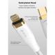 Καλώδιο Σύνδεσης USB 2.0 Woven Devia EC418 Braided USB C σε Lightning 1.5m Star Λευκό
