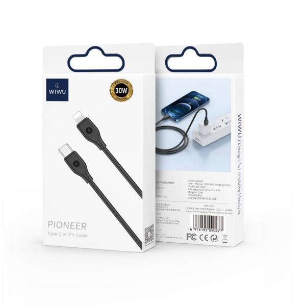 Καλώδιο Σύνδεσης USB 2.0 Wiwu Pioneer Wi-C002 USB C σε Lightning 30W 1m Λευκό