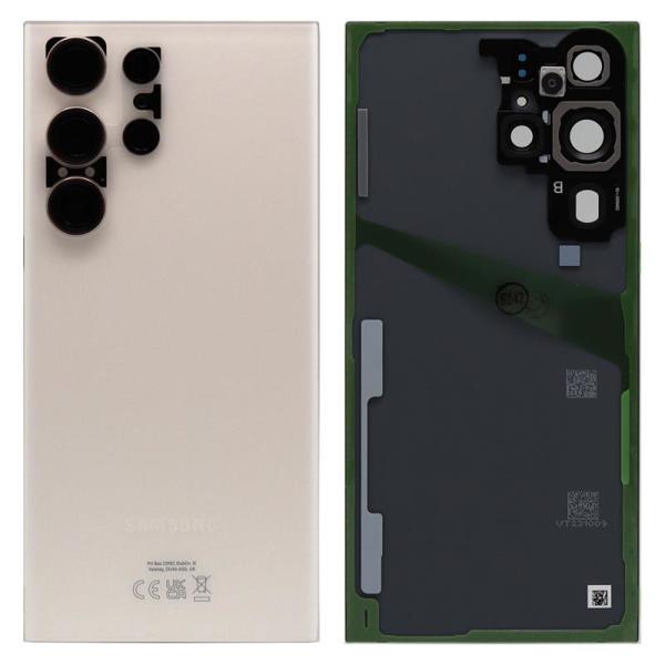 Καπάκι Μπαταρίας Samsung S918B Galaxy S23 Ultra 5G Κρεμ (Original)