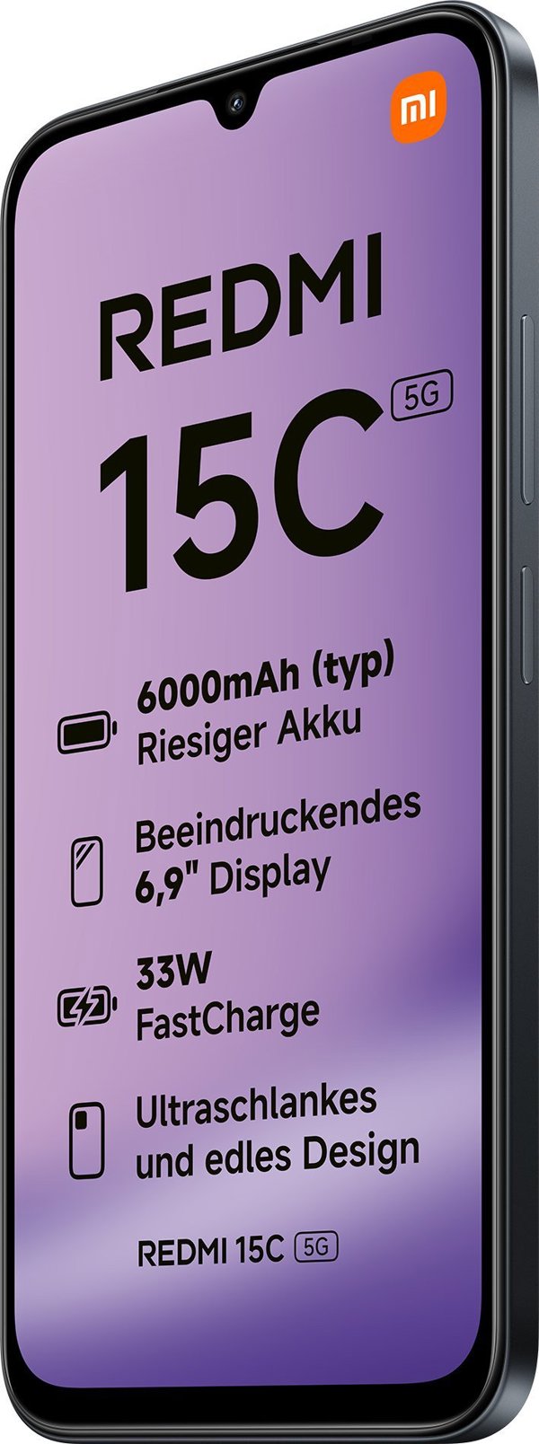Xiaomi Redmi 15C 5G 4/256GB Μαύρο