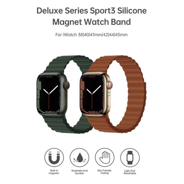 Λουράκι Devia Sport3 Silicone Magnet Apple Watch (38/ 40/ 41mm) Deluxe Starlight