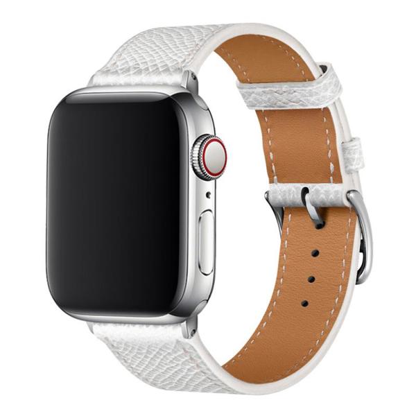 Λουράκι Devia Elegant PU Leather Apple Watch (38/ 40/ 41mm) Λευκό 6938595365393 6938595365393