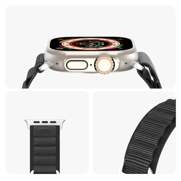Λουράκι Dux Ducis Sport Nylon Woven Bracelet Apple Watch (42/ 44/ 45/ 49mm) Μαύρο