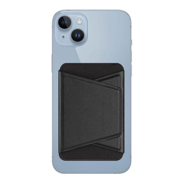 MagWallet Stand - Θήκη Καρτών Δερμάτινη Dux Ducis με 3 Θέσεις Λειτουργίας για Apple iPhone 12/ 13/ 14/ 15 Series Μαύρο
