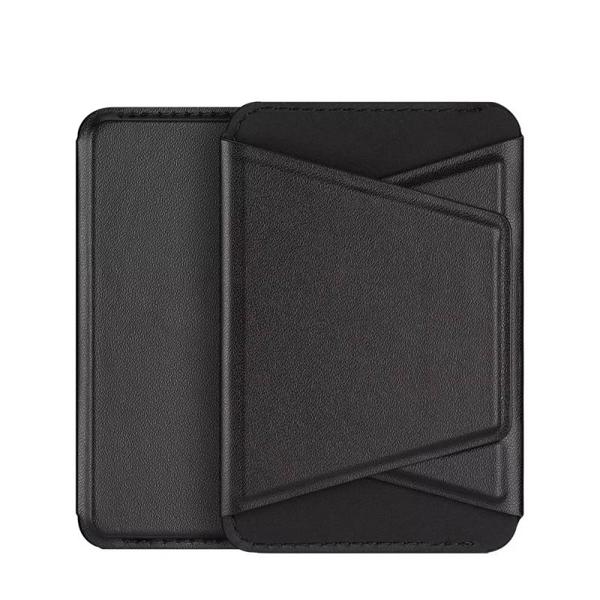MagWallet Stand - Θήκη Καρτών Δερμάτινη Dux Ducis με 3 Θέσεις Λειτουργίας για Apple iPhone 12/ 13/ 14/ 15 Series Μαύρο