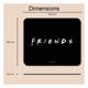 Mousepad Warner Bros Friends 002 22x18cm Μαύρο (1 τεμ)