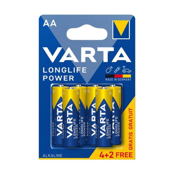 Μπαταρία Alkaline Varta Longlife Power AA LR06 (4+2 τεμ.)