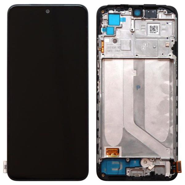 Οθόνη με Touch Screen & Μεσαίο Πλαίσιο Xiaomi Redmi Note 10/ Note 10S Μαύρο (Original)