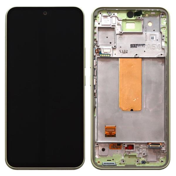 Οθόνη με Touch Screen & Μπροστινή Πρόσοψη Samsung A546B Galaxy A54 5G Lime (Original)
