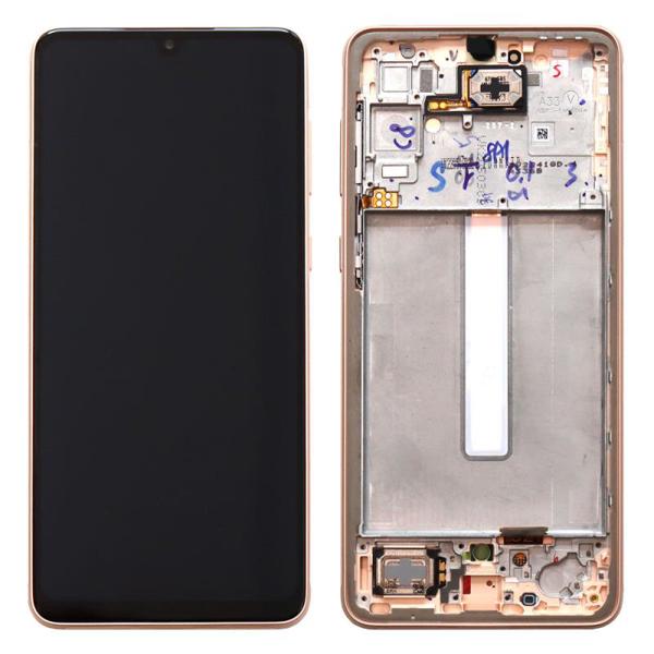 Οθόνη με Touch Screen & Μπροστινή Πρόσοψη Samsung A336B Galaxy A33 5G Πορτοκαλί (Original)